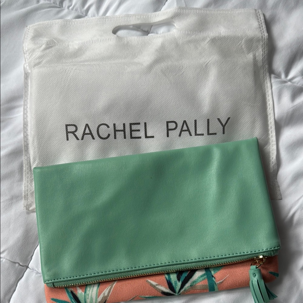 Rachel Pally Green Clutch with Elegant Design